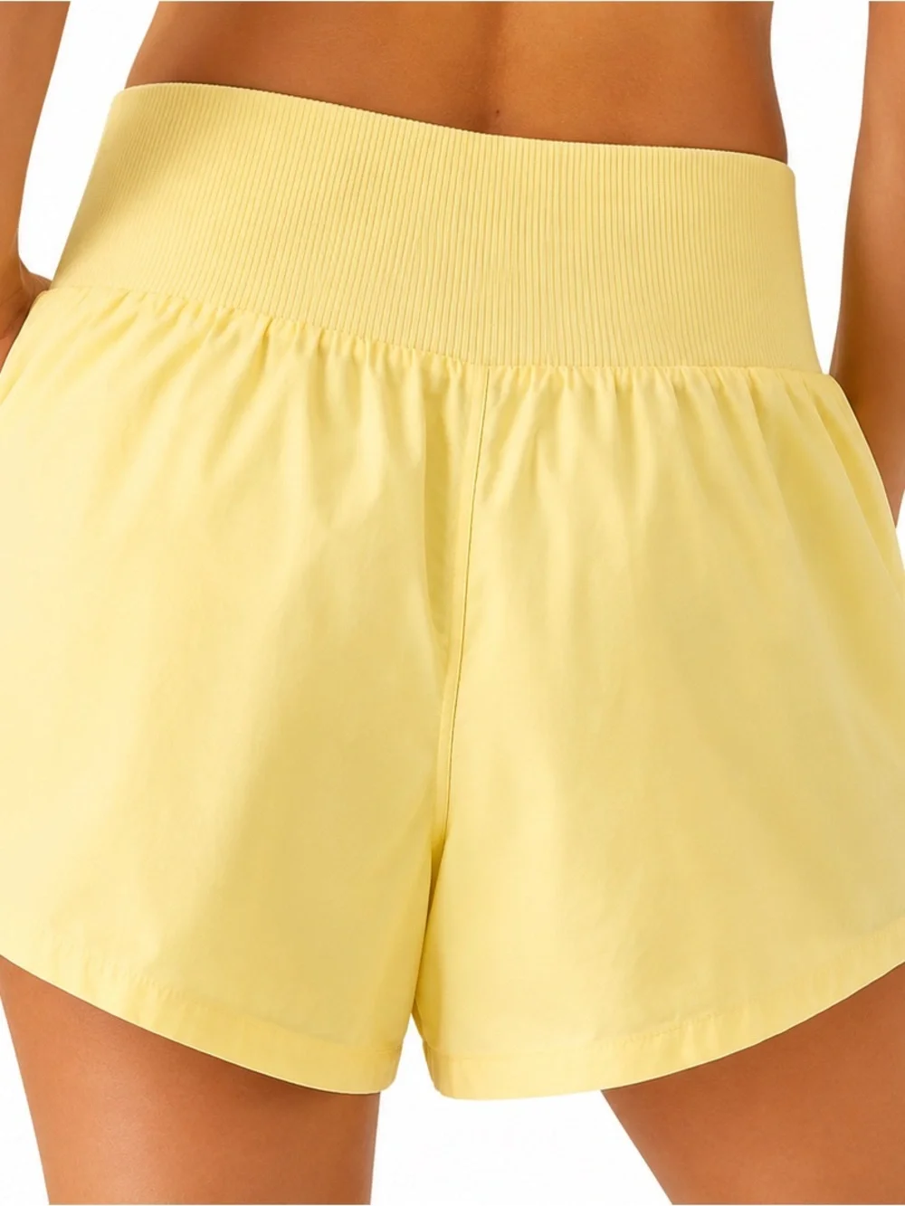 Free People FP Movement Women’s Yellow Athletic Shorts XS Activewear